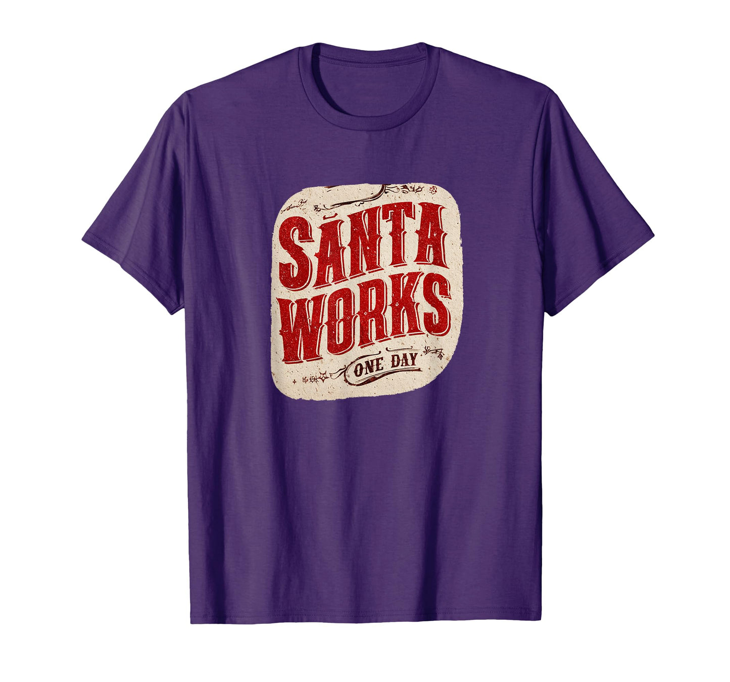 Santa Works One Day Speech Costume T-Shirt