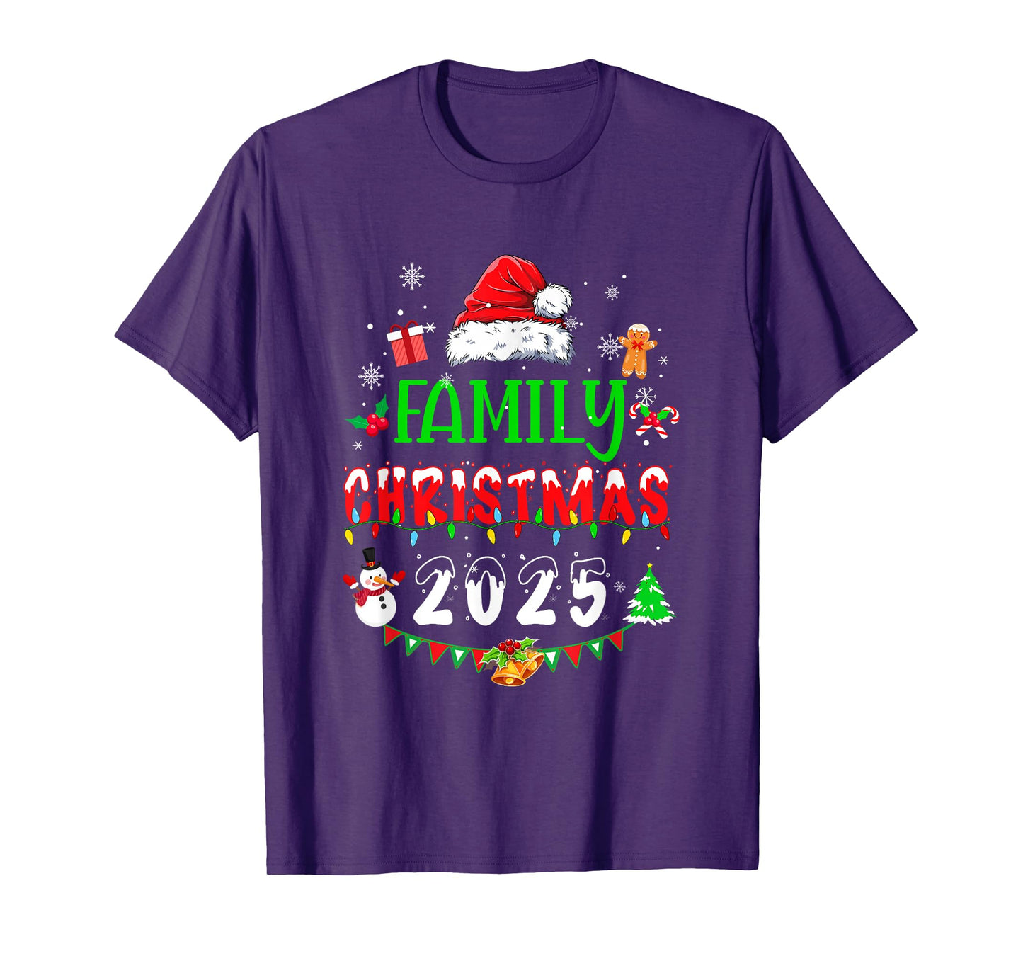 Matching Family Christmas 2025 Team Santa Squad T-Shirt