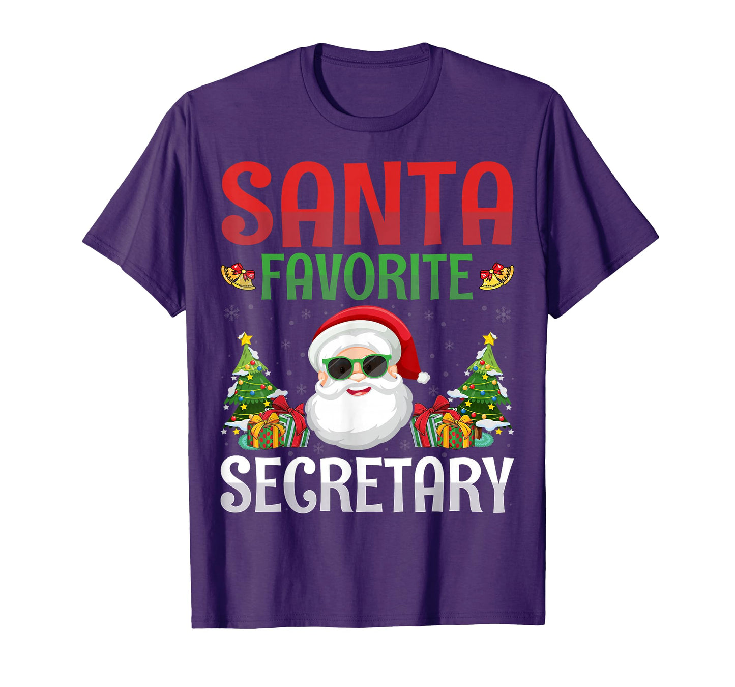 Santa's Favorite Secretary - Front Office Squad Christmas T-Shirt