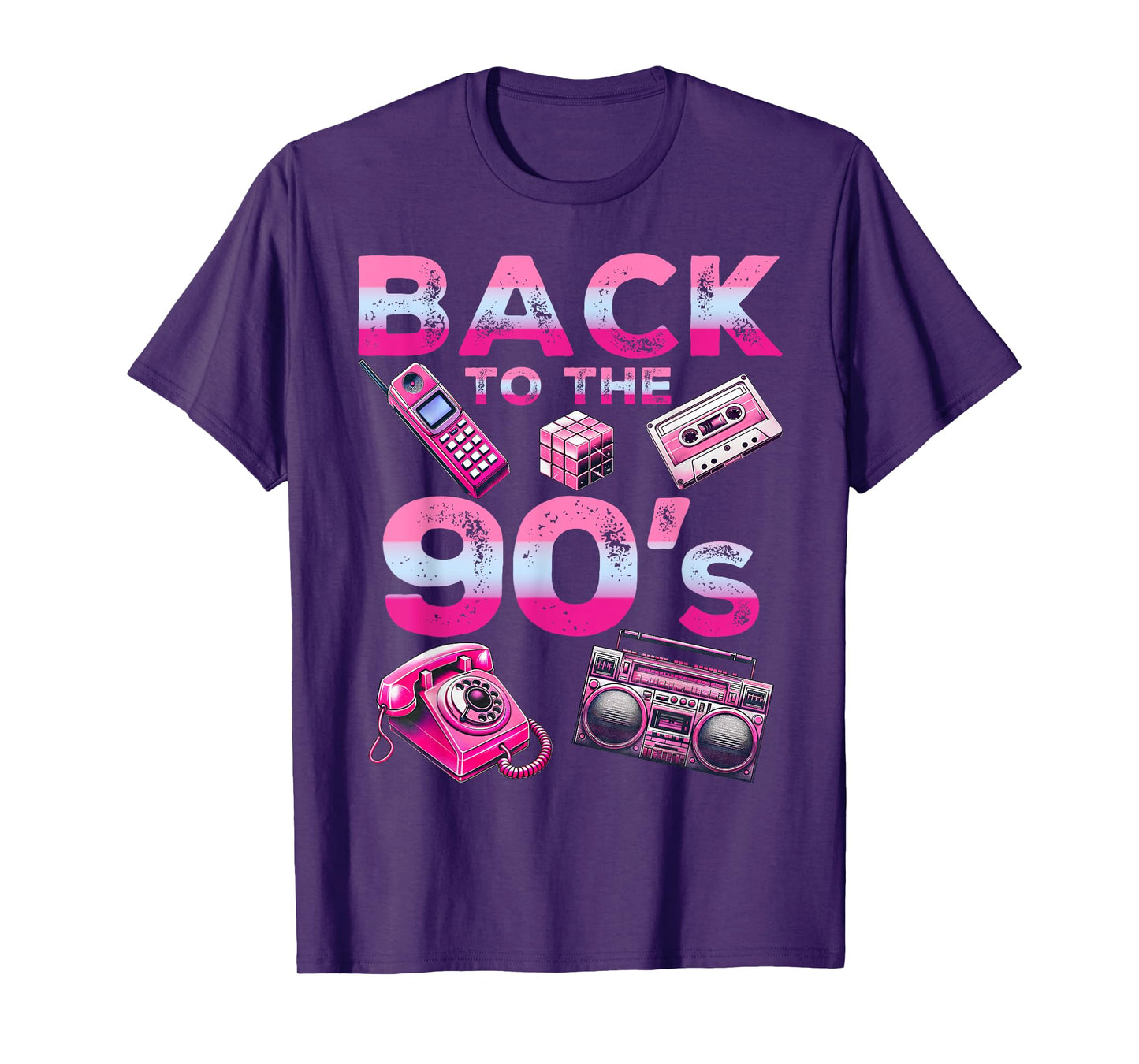 Back To 90's 1990s Vintage Style Nineties Retro Party T-Shirt