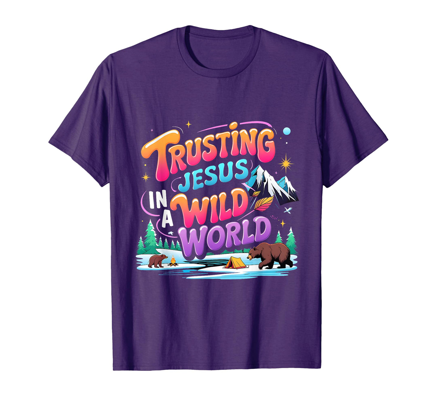 VBS 2025 Trusting Jesus Wild World Team Tee T-Shirt