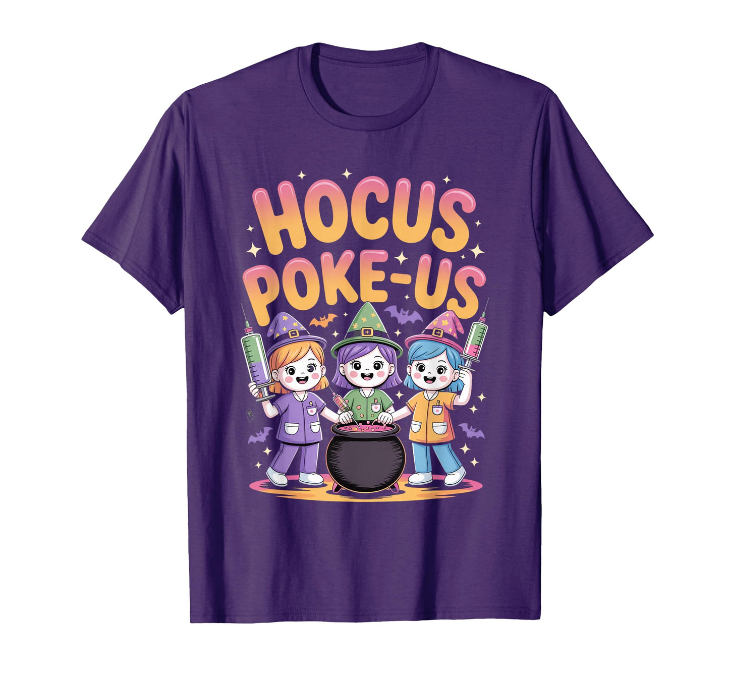 Hocus Poke-Us Nurse Witch Halloween Costume Humor T-Shirt