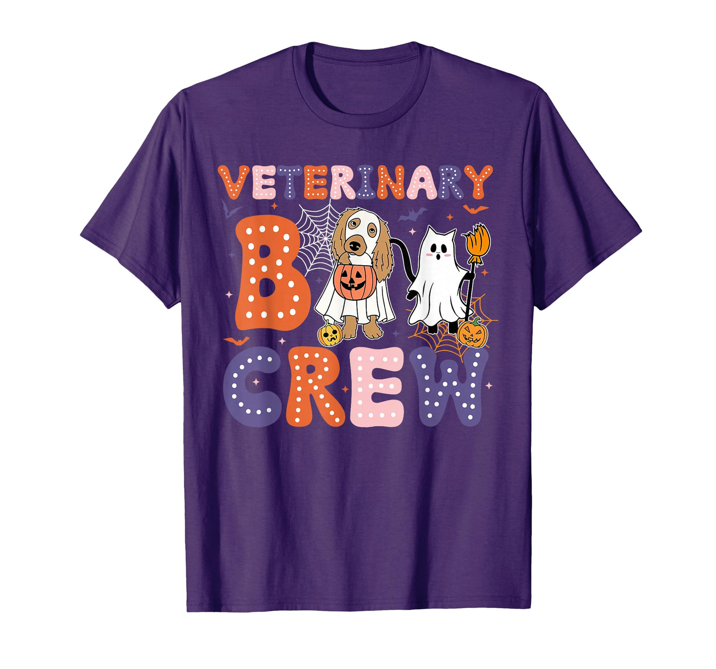 Veterinary Boo Crew Veterinarian Vet Tech Spooky Halloween T-Shirt