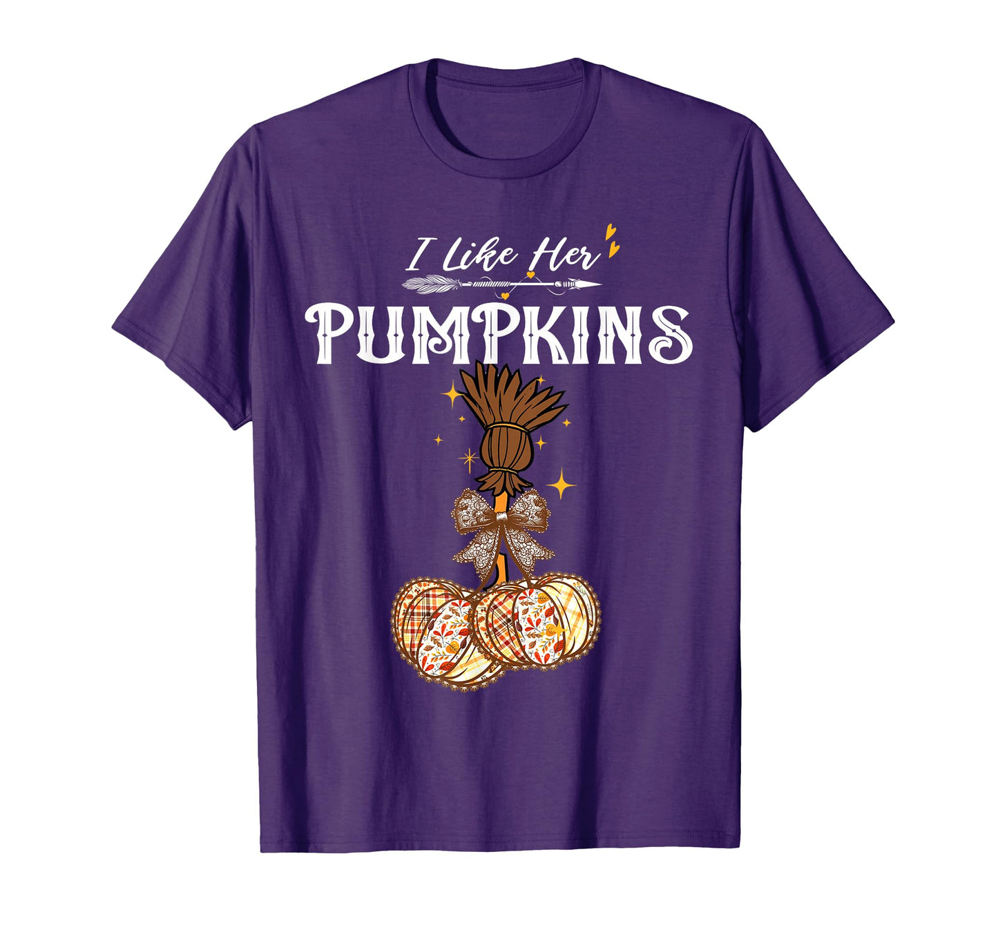 I Like Her Pumpkins She Likes My Broomstick Couple Halloween T-Shirt