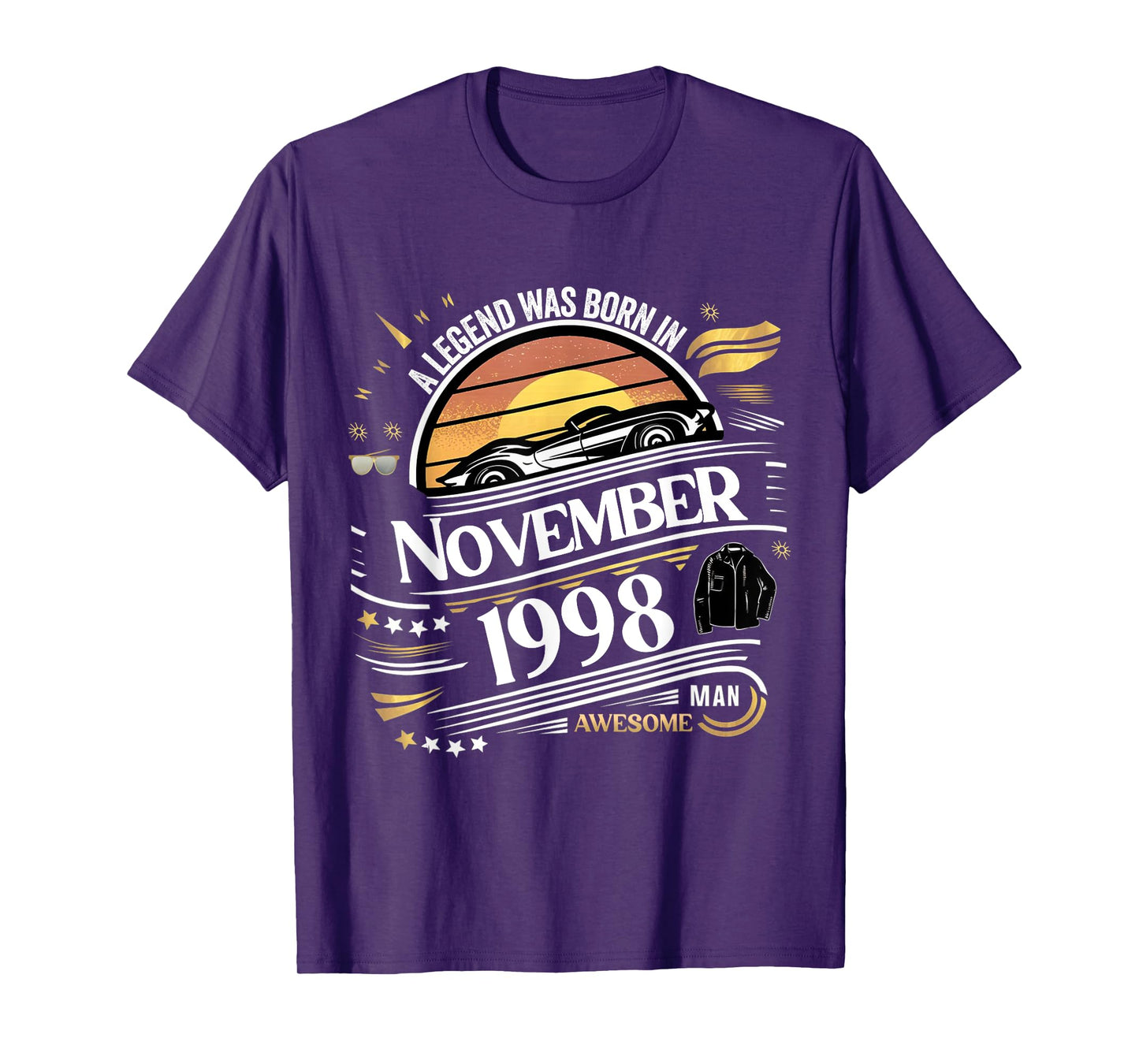 A Legend was Born in November 1998 Awesome Man Boy Birthday T-Shirt