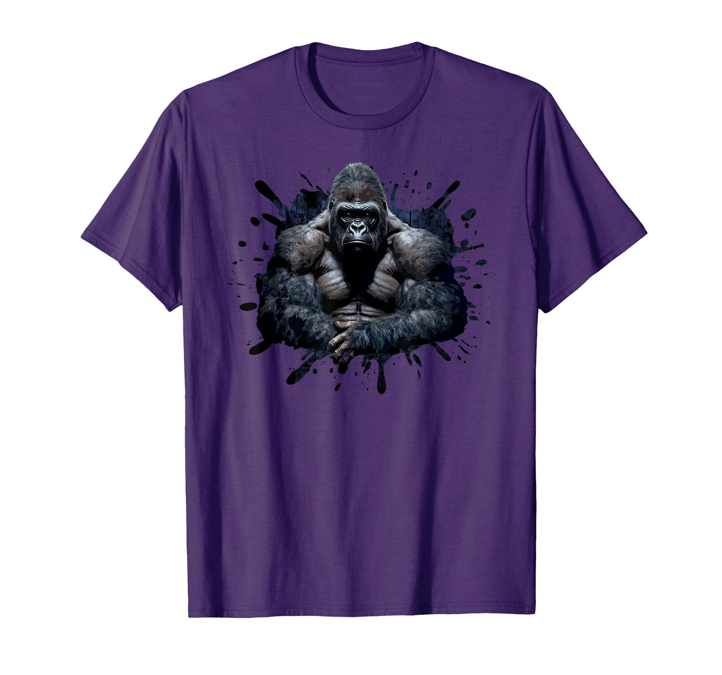 Gorilla Face Angry Growling Scary Silverback Gorilla T-Shirt