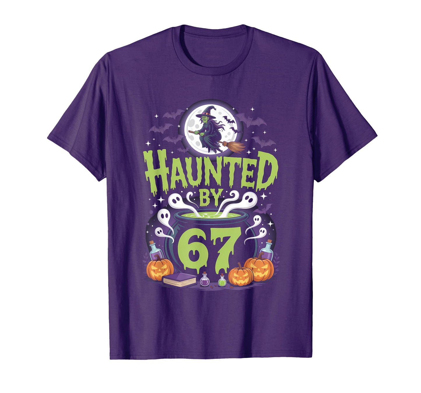 Haunted by 67 Meme Halloween Witch T-Shirt