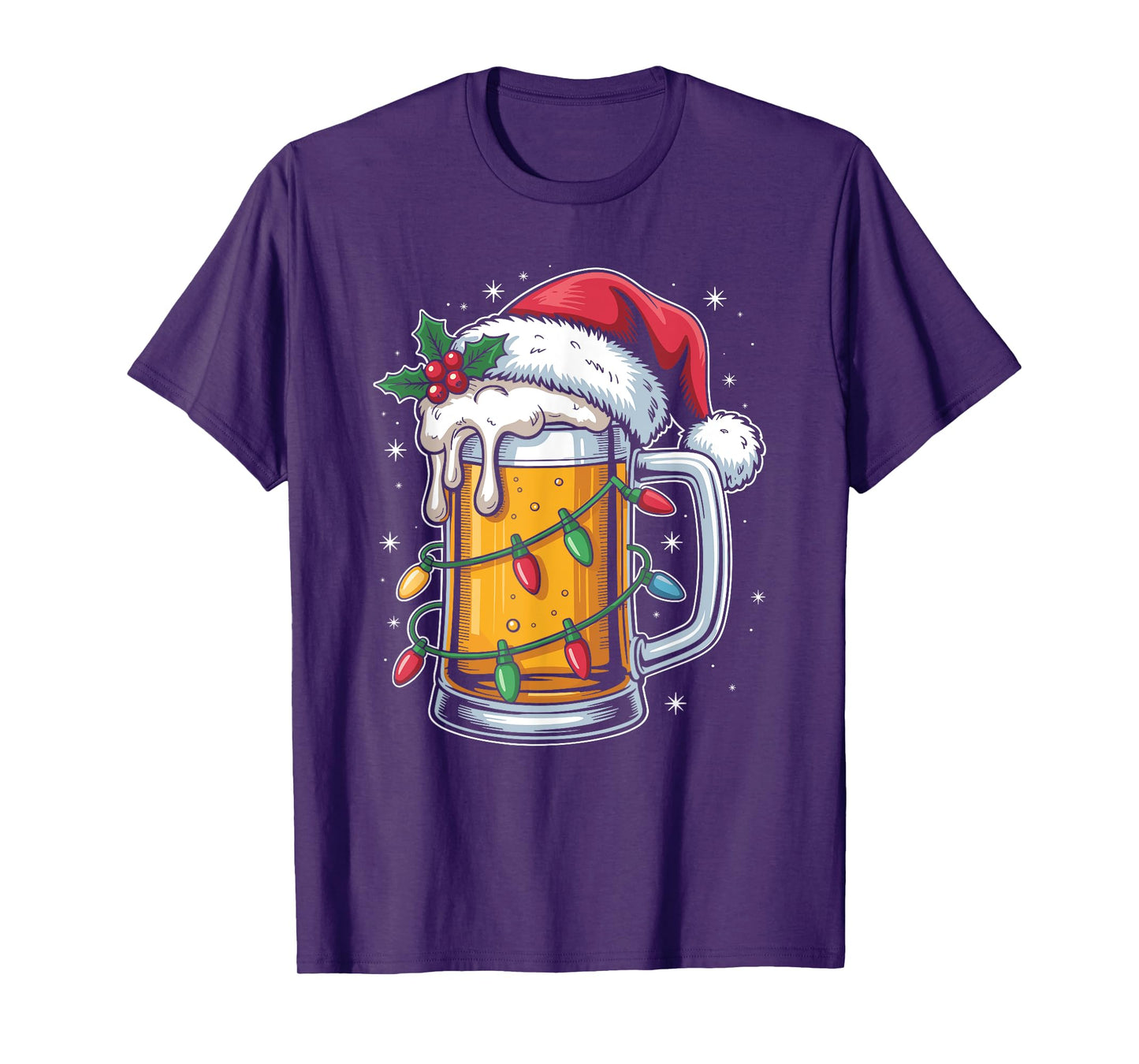 Christmas in September Beer Hawaiian Tropical Santa T-Shirt