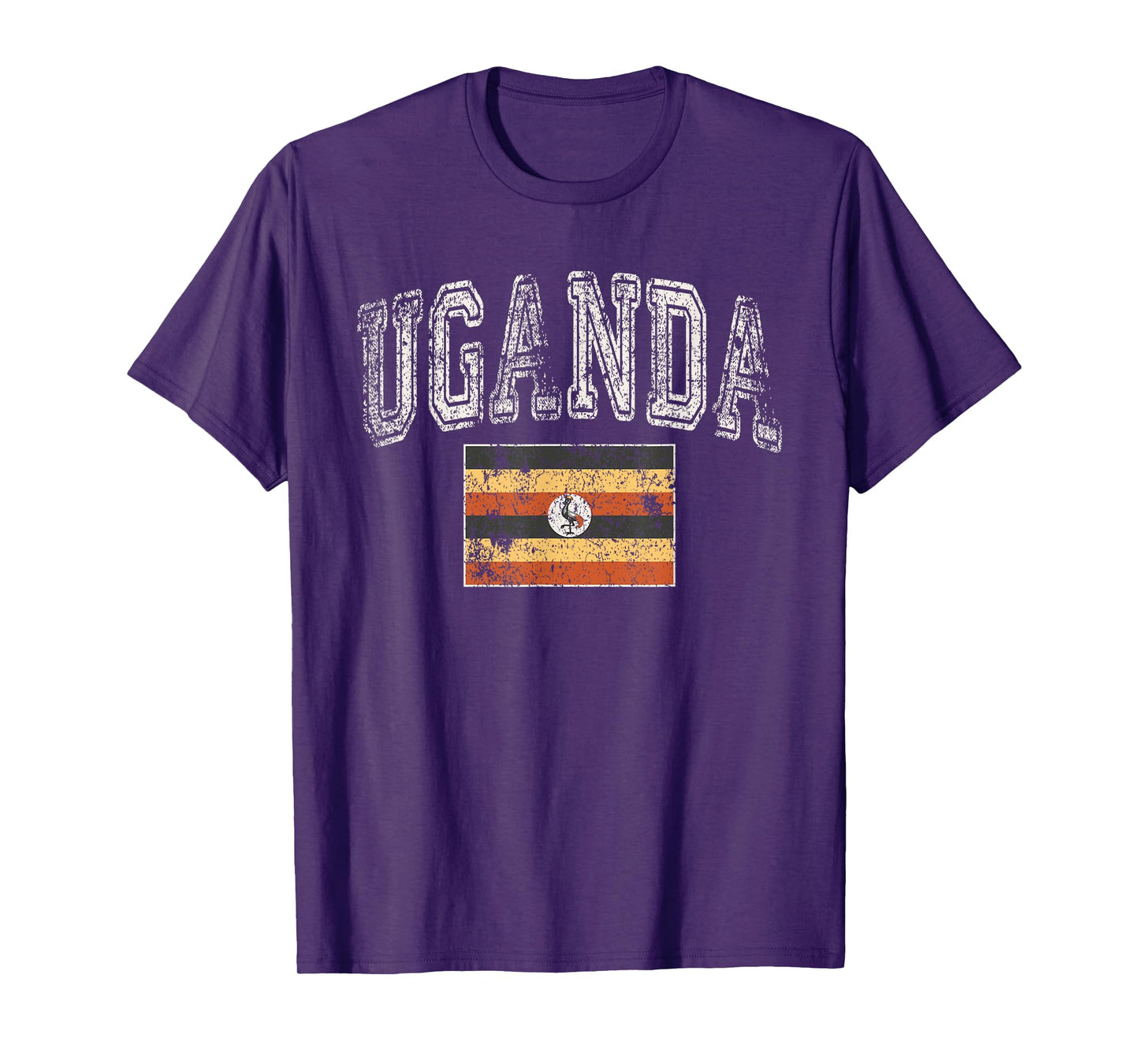 Vintage Retro Faded Uganda Flag Ugandan Pride T-Shirt
