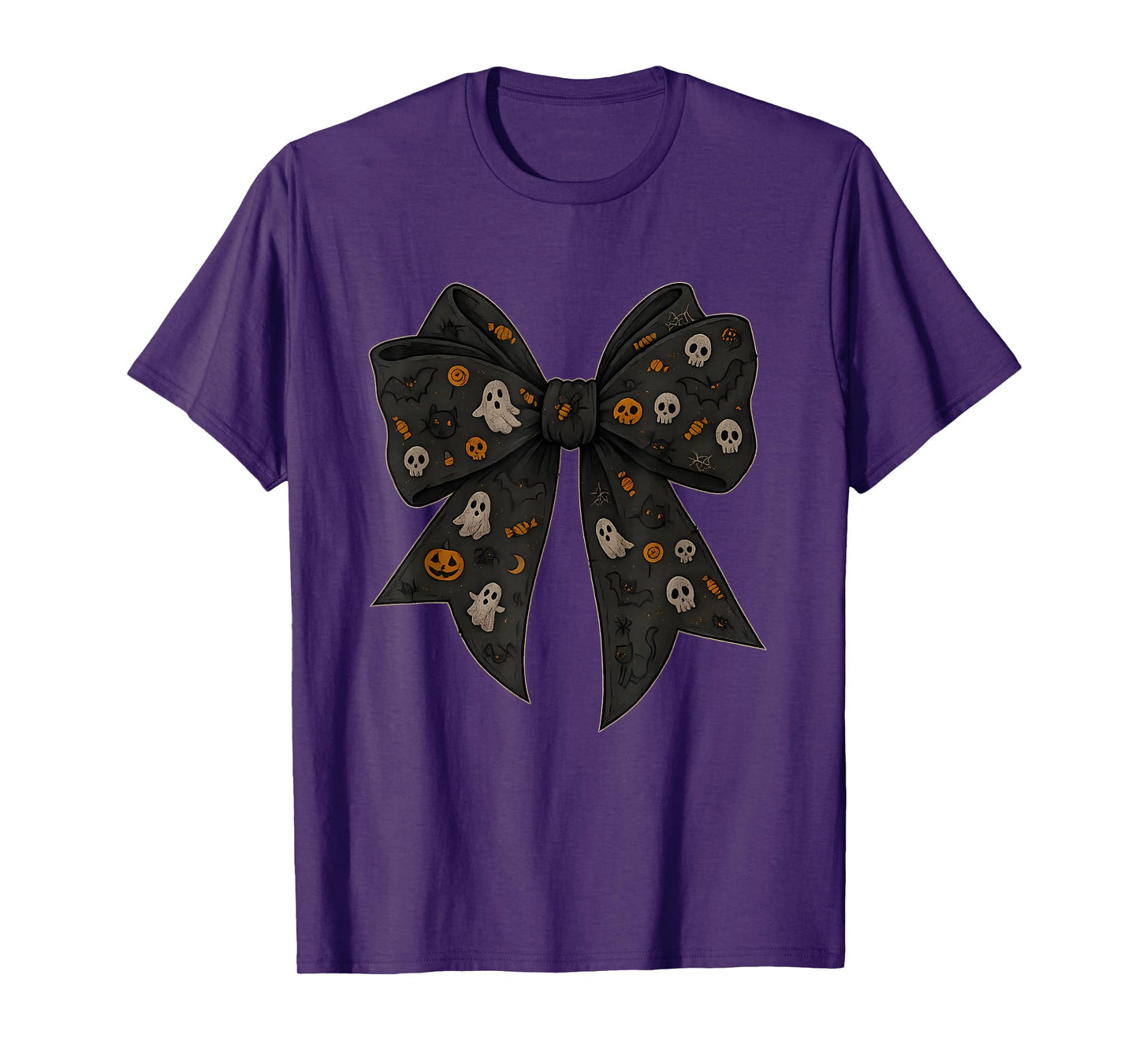 Halloween Ghost Coquette Bow, Spooky Season Witch Aesthetic T-Shirt