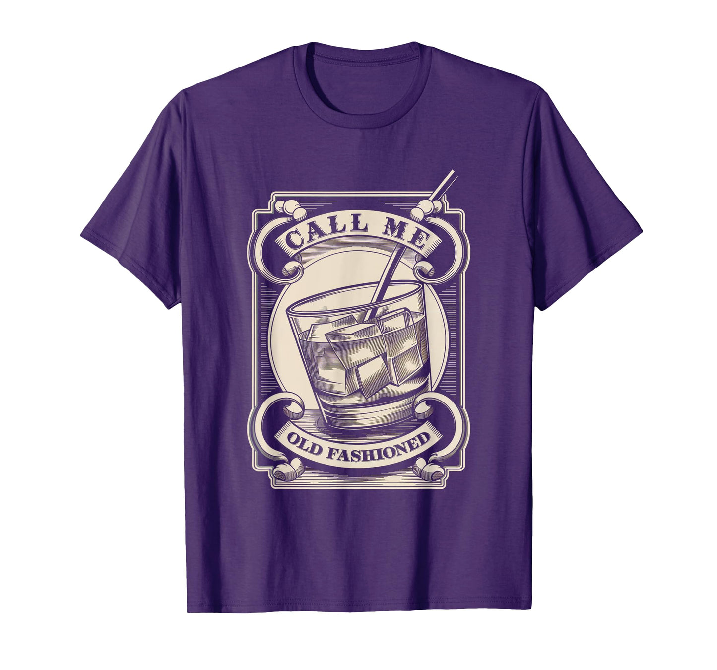 Call Me Old Fashioned Cocktail Whiskey Drink Lover T-Shirt
