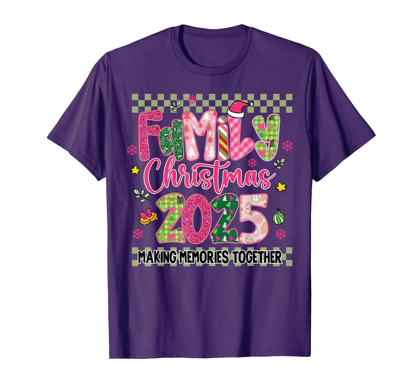 Family Christmas 2025 Matching Outfit Xmas Men Women Kids T-Shirt