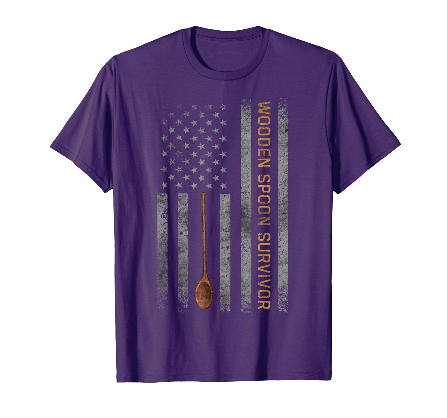 Wooden Spoon Survivor vintage American flag T-Shirt