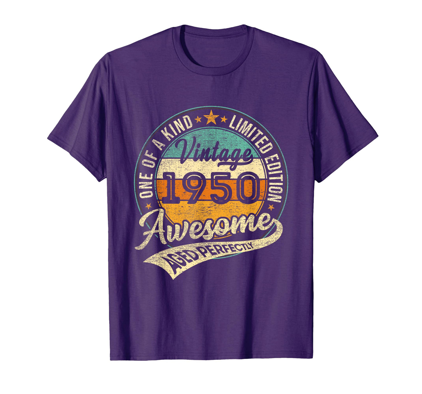 Vintage 1950 Limited Edition 75 Year Old Gifts 75th Birthday T-Shirt