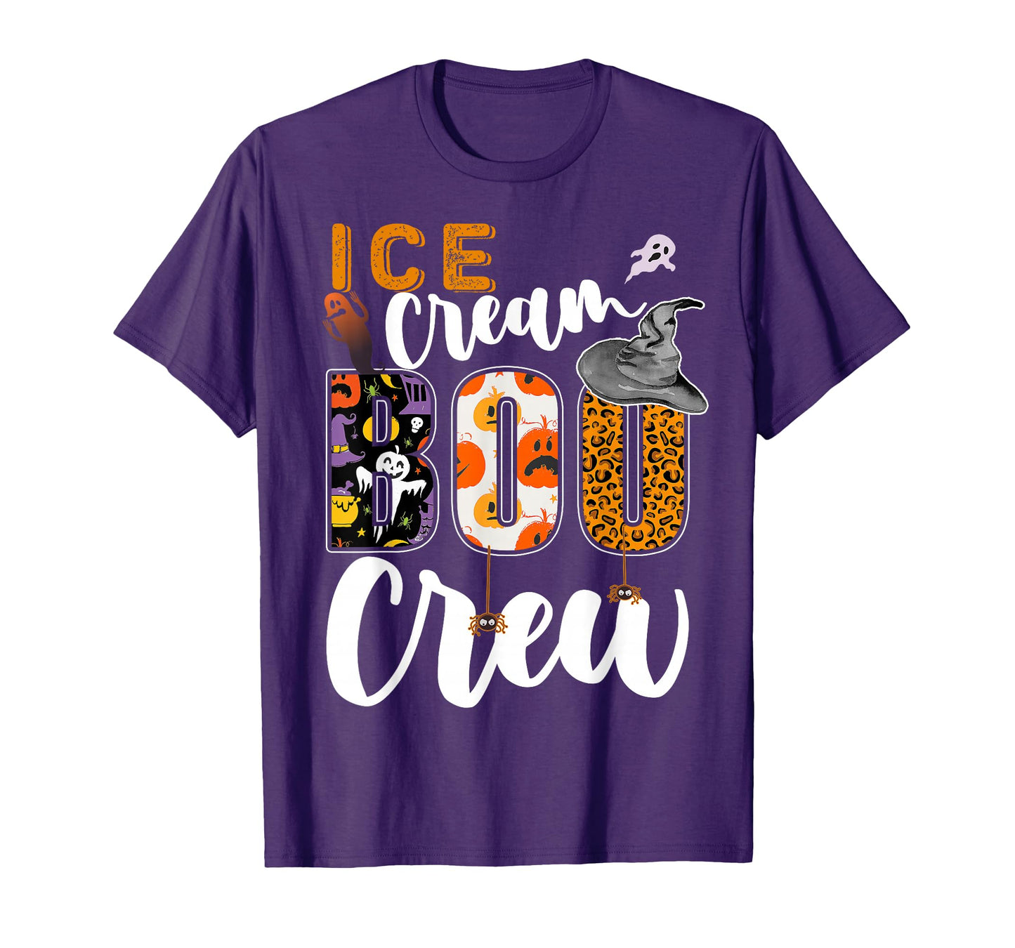 Ice Cream Boo Crew Halloween Match Ice Cream Maker T-Shirt