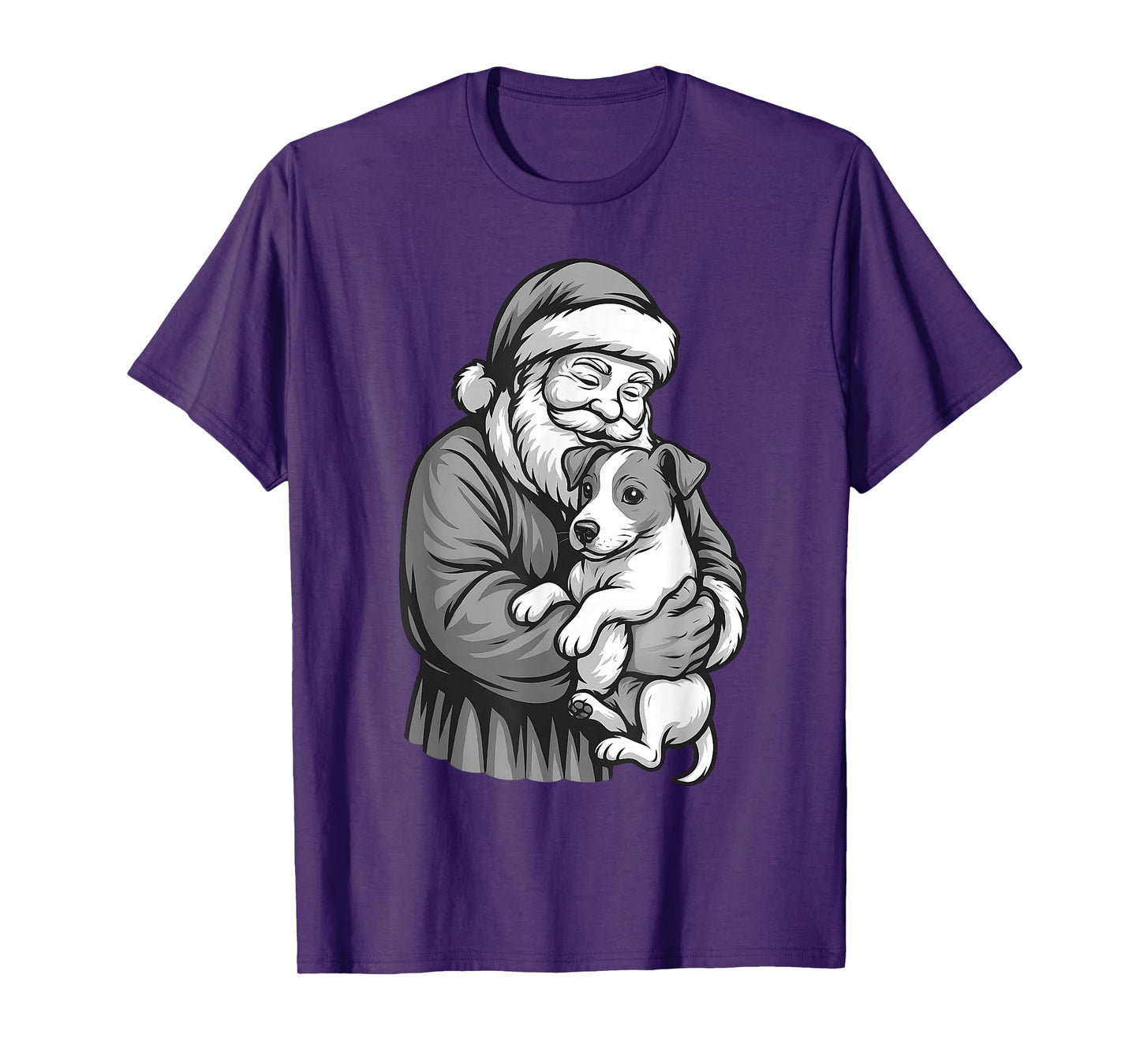 Jack Russell Terrier Santa Claus Christmas Dog Lover T-Shirt