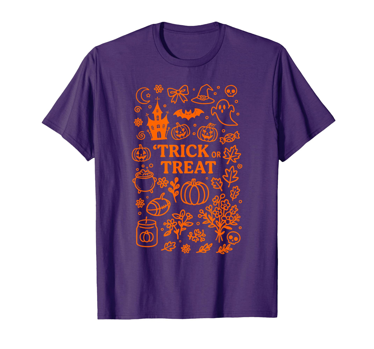 Pumpkin Halloween Doodle Costume Halloween Costume T-Shirt