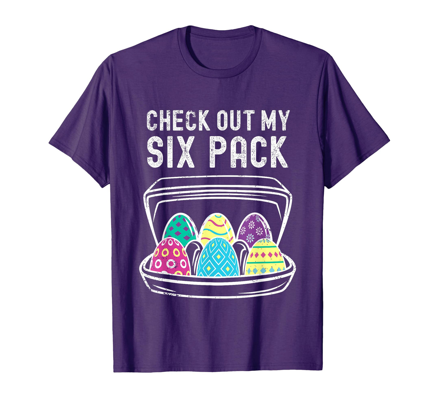 Funny Easter Egg Workout Check Out My Six Pack Abs Easter T-Shirt