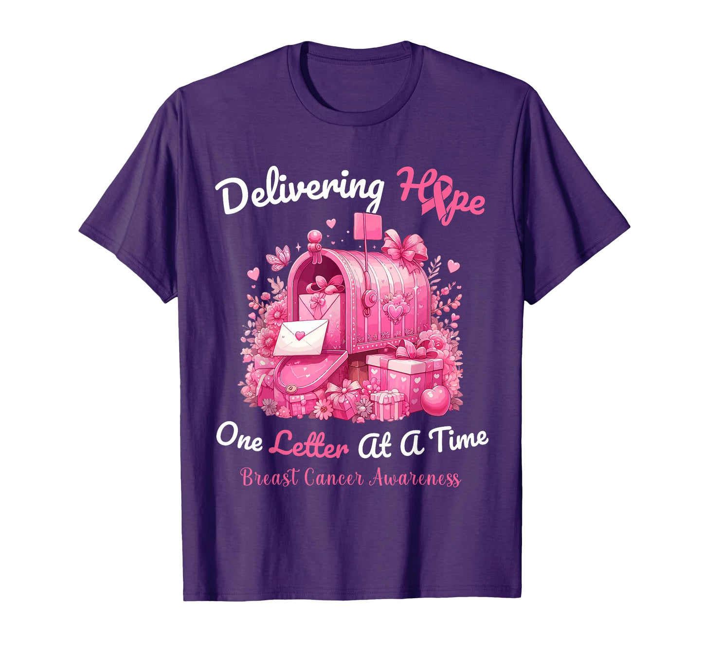 Postal Clerk Breast Cancer Awareness October We Wear Pink T-Shirt