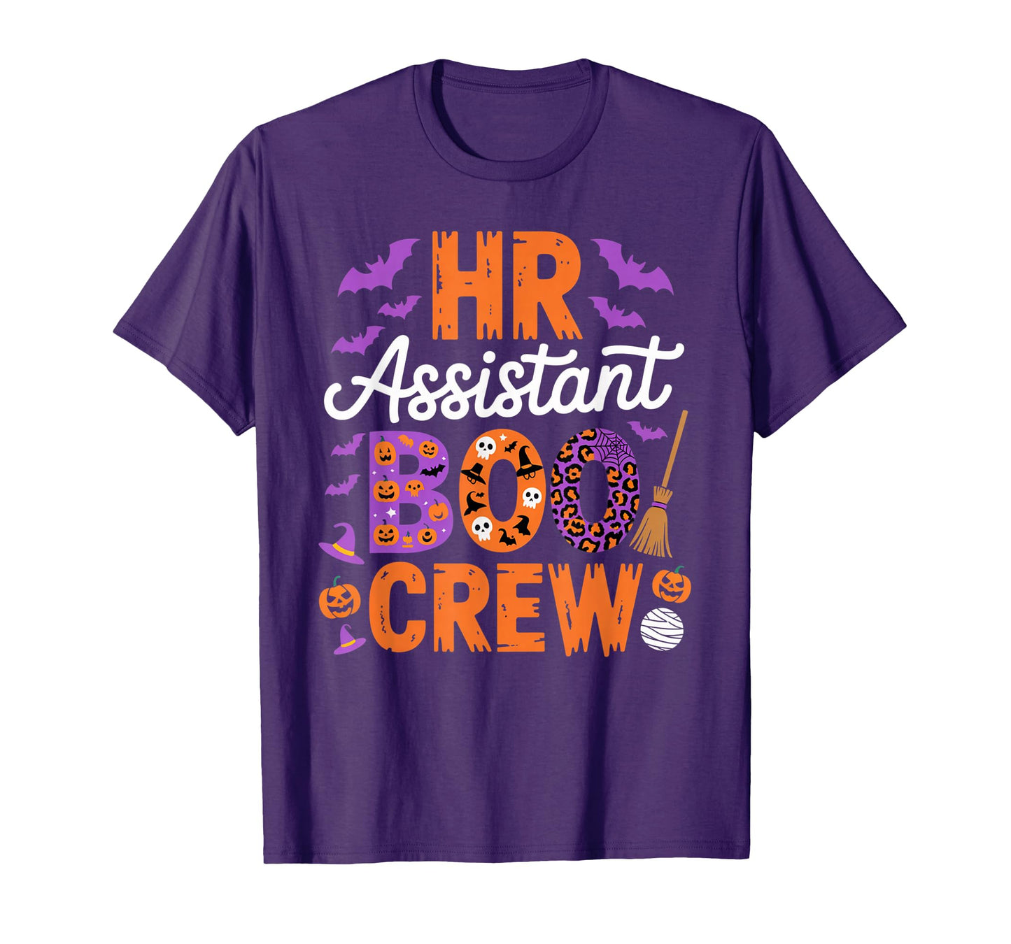 HR Assistant Boo Crew Halloween Matching Spooky Outfit T-Shirt