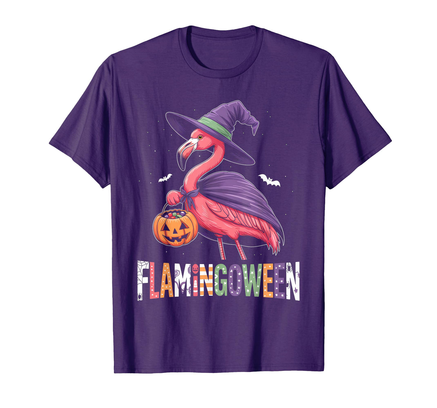 Happy Flamingoween Shirt Funny Flamingo Halloween Costume T-Shirt
