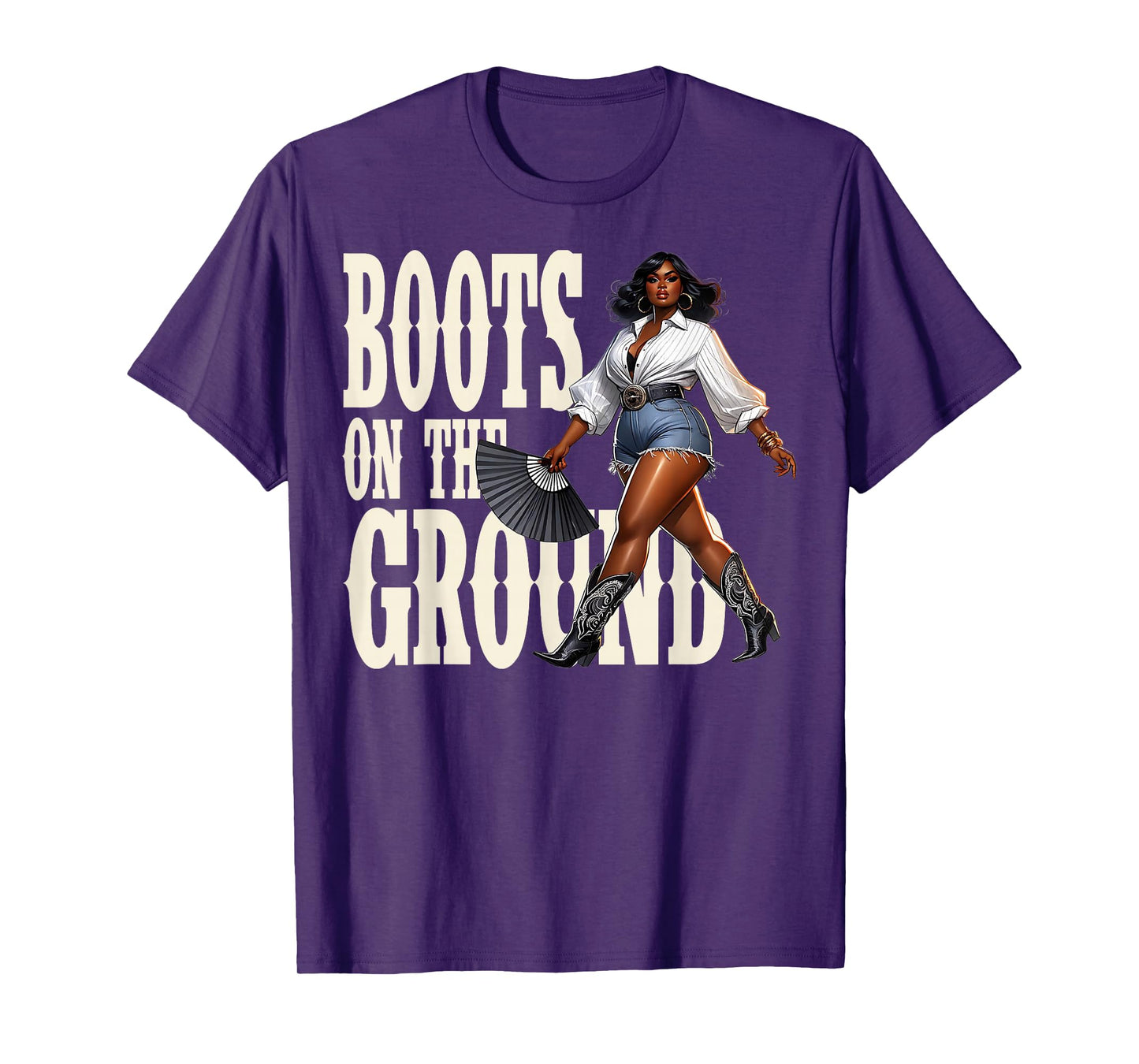Boots On The Ground Where Them Fans At T-Shirt