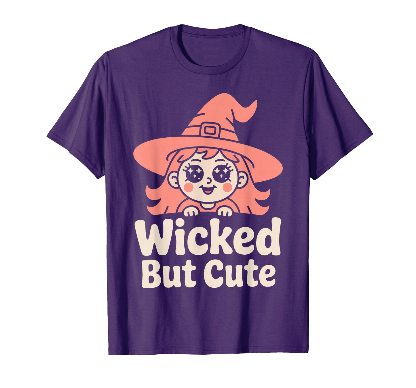 Wicked but Cute - Witch Portrait Halloween T-Shirt