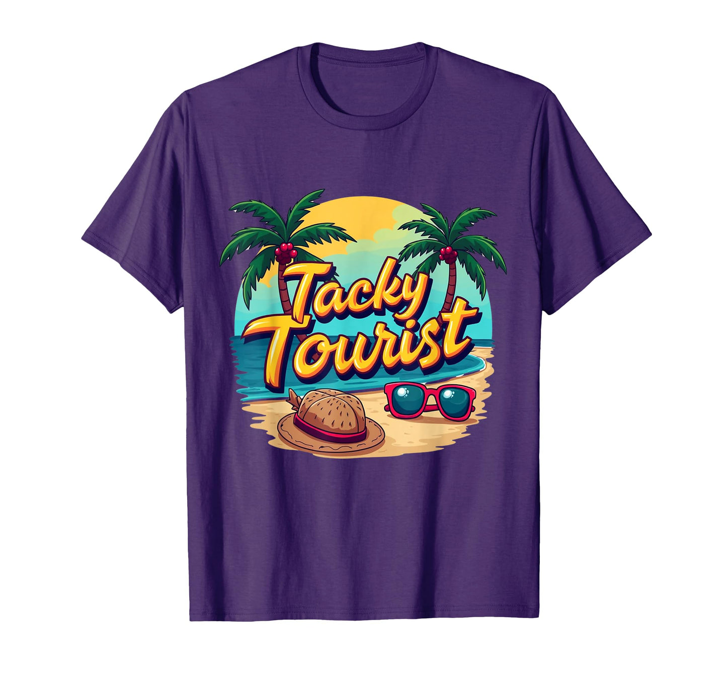 Vacay Tacky Tourist Outfit Wacky Cruise Costume Idea Tacky T-Shirt
