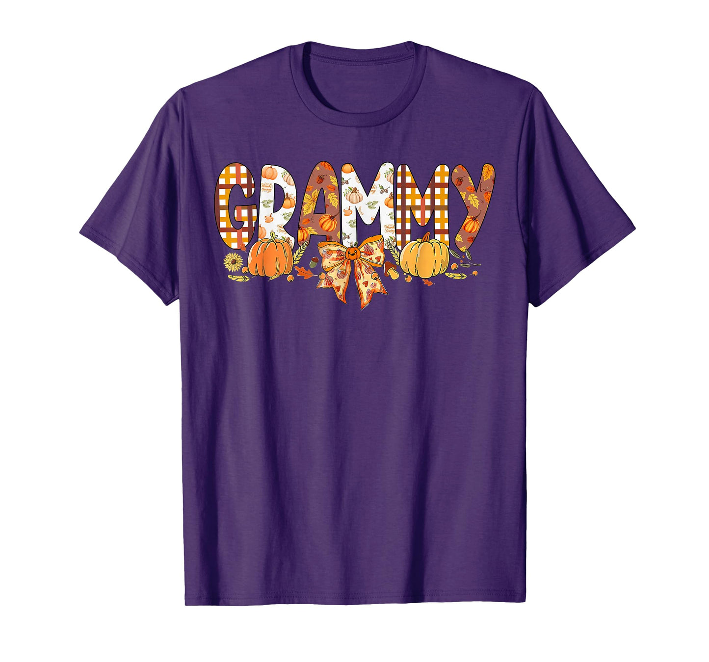 Grammy Coquette Bow Fall Thanksgiving Pumpkin T-Shirt