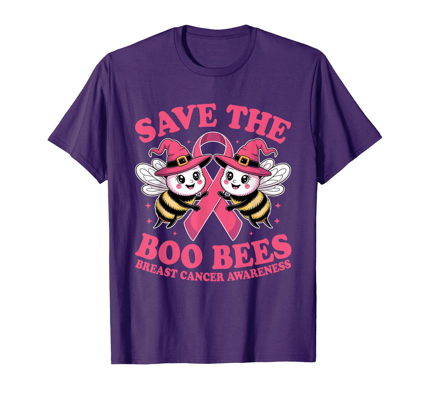 Save The Boobees Boo Bees Breast Cancer Halloween Women T-Shirt