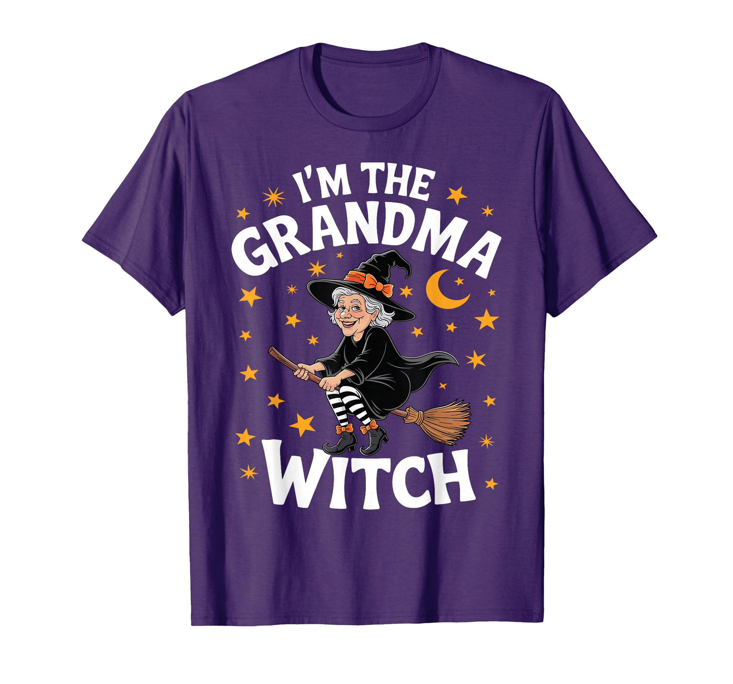I'm The Grandma Witch Funny Spooky Halloween Mothers Day T-Shirt