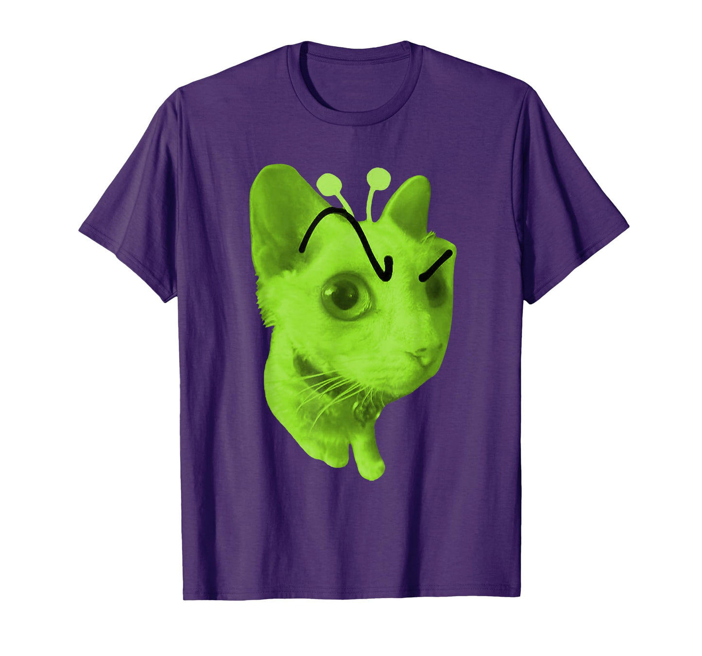 Gnarp Cat Silly Alien Cat Meme Brainrot Meme Funny Silly Cat T-Shirt