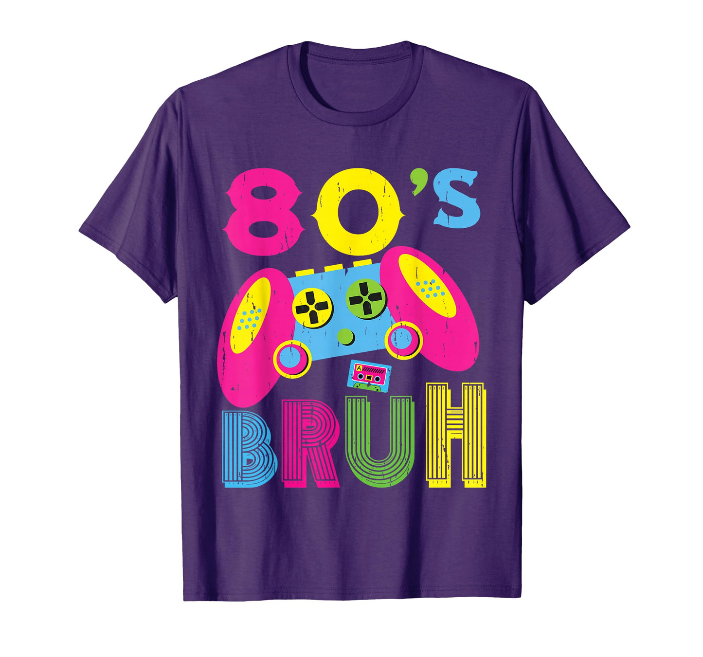 Retro 80s Bruh Outfits for Boys 1980s Party Outfit Eighties T-Shirt