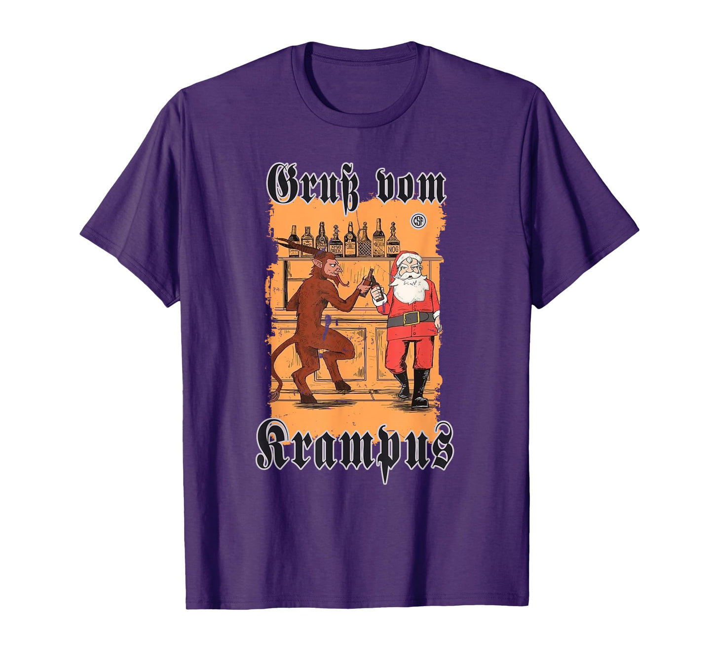 Greeting from Krampus Christmas Legend Figure T-Shirt