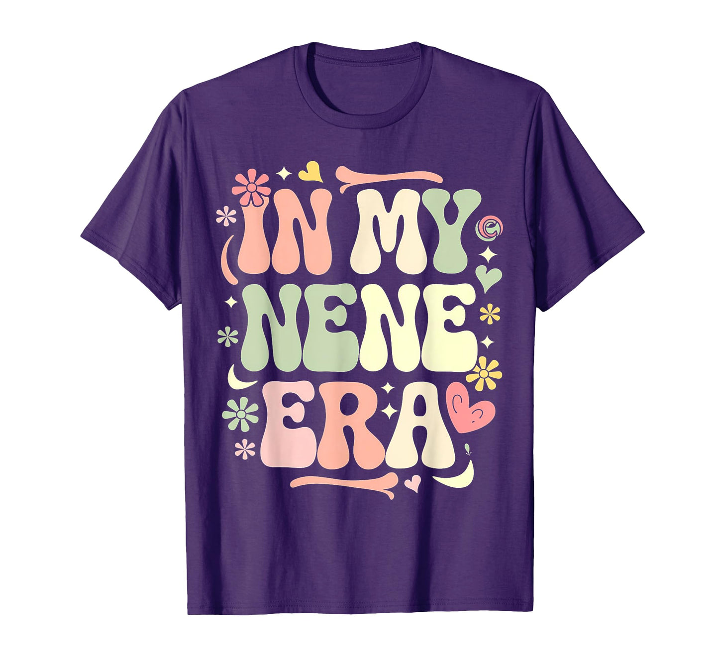 In My Nene Era Funny Sarcastic Groovy Retro Mother's Day T-Shirt