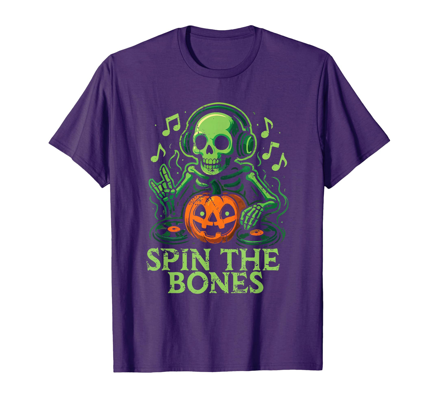 Spin The Bones DJ Skeleton T-Shirt