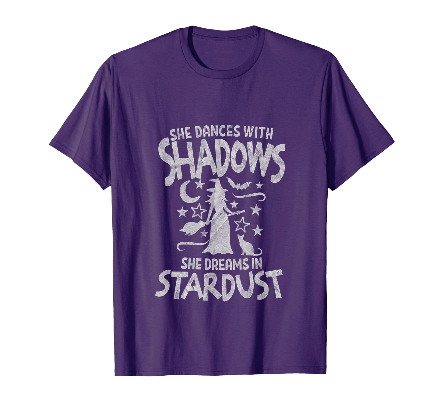 She Dreams in Stardust Witch Graphic T-Shirt