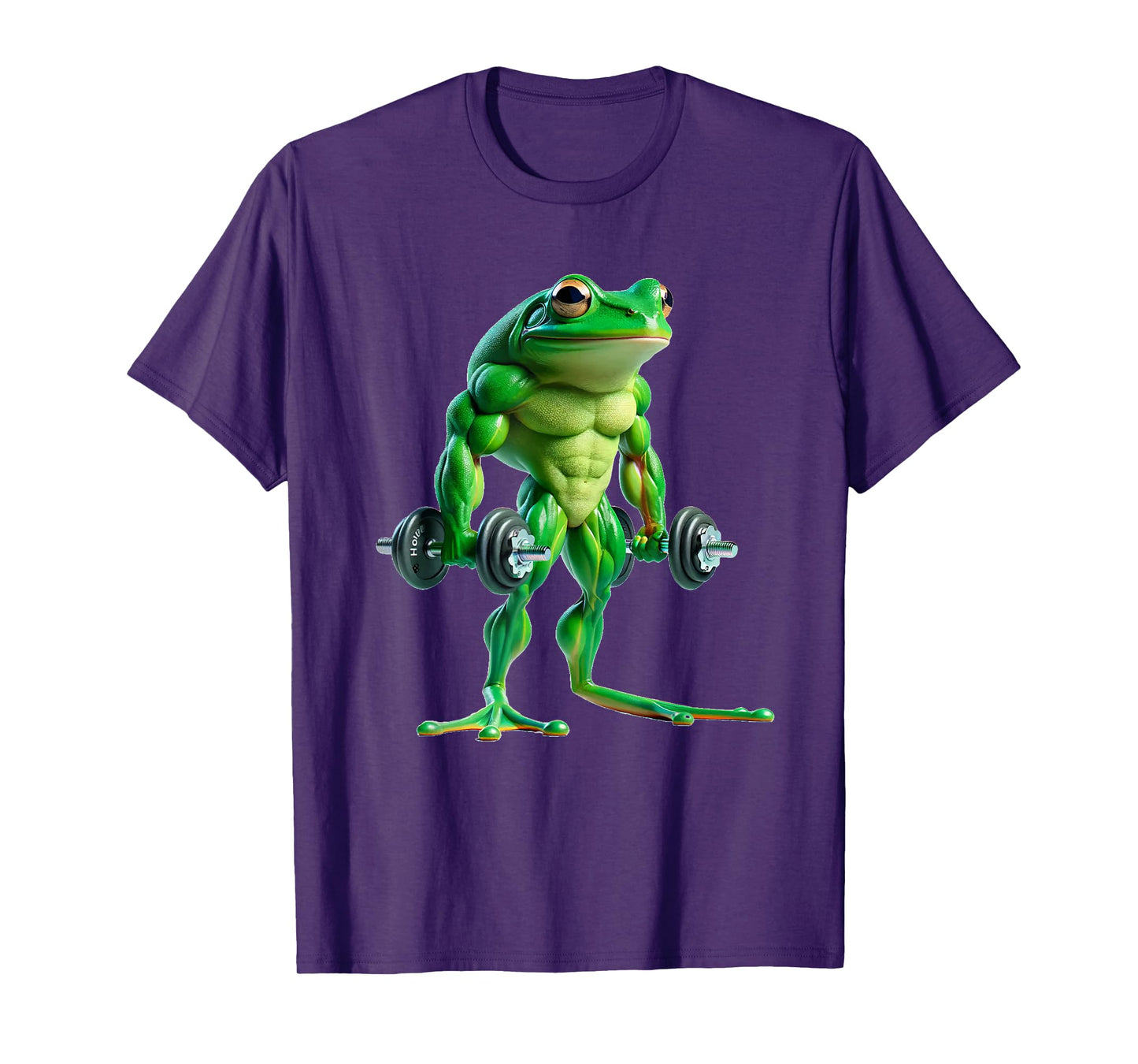 Buff Frog Lifting Weights Funny Fitness Workout Gym Lover T-Shirt