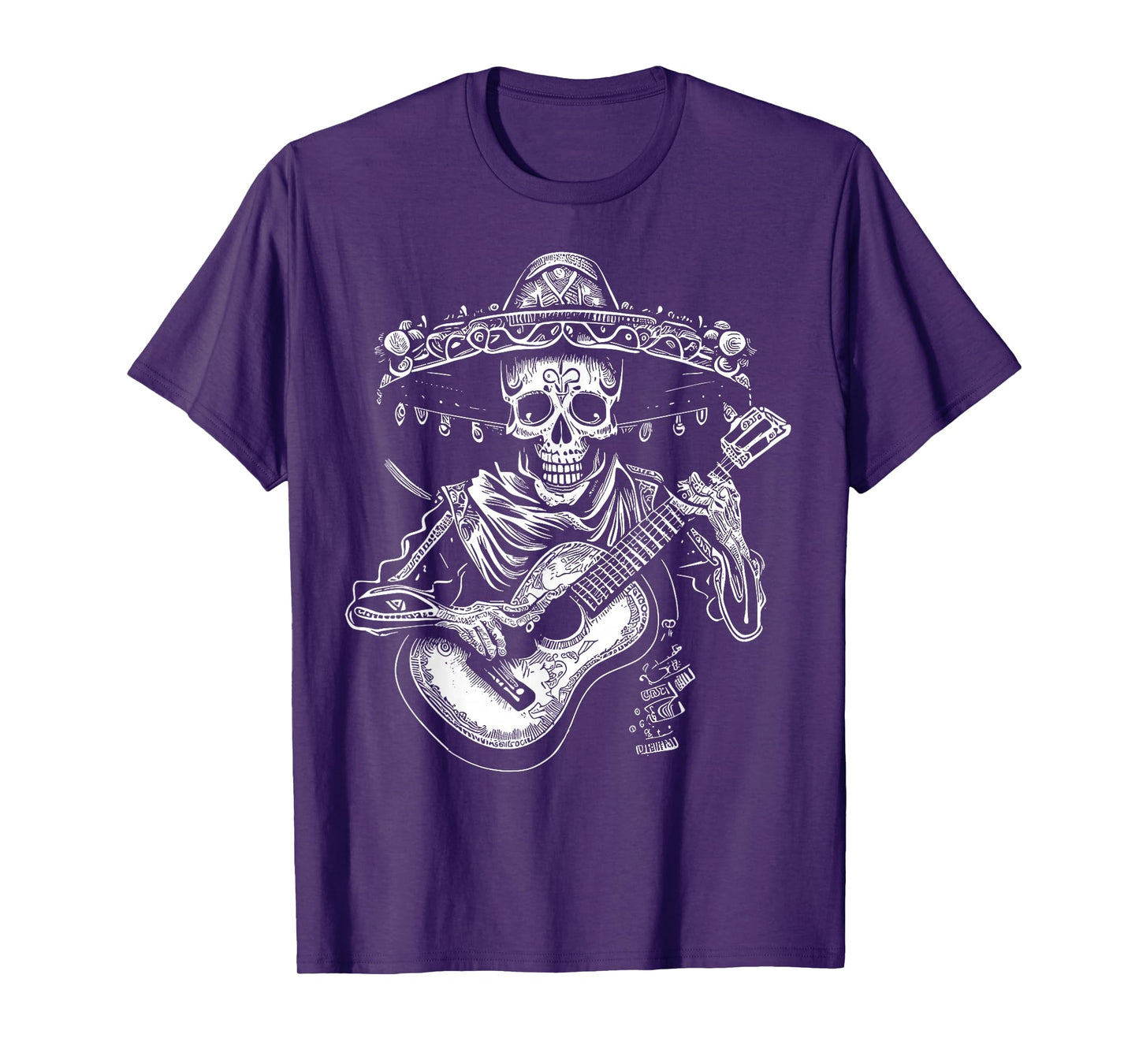 Dia de los Muertos Skeleton Mariachi Guitar Day Of The Dead T-Shirt