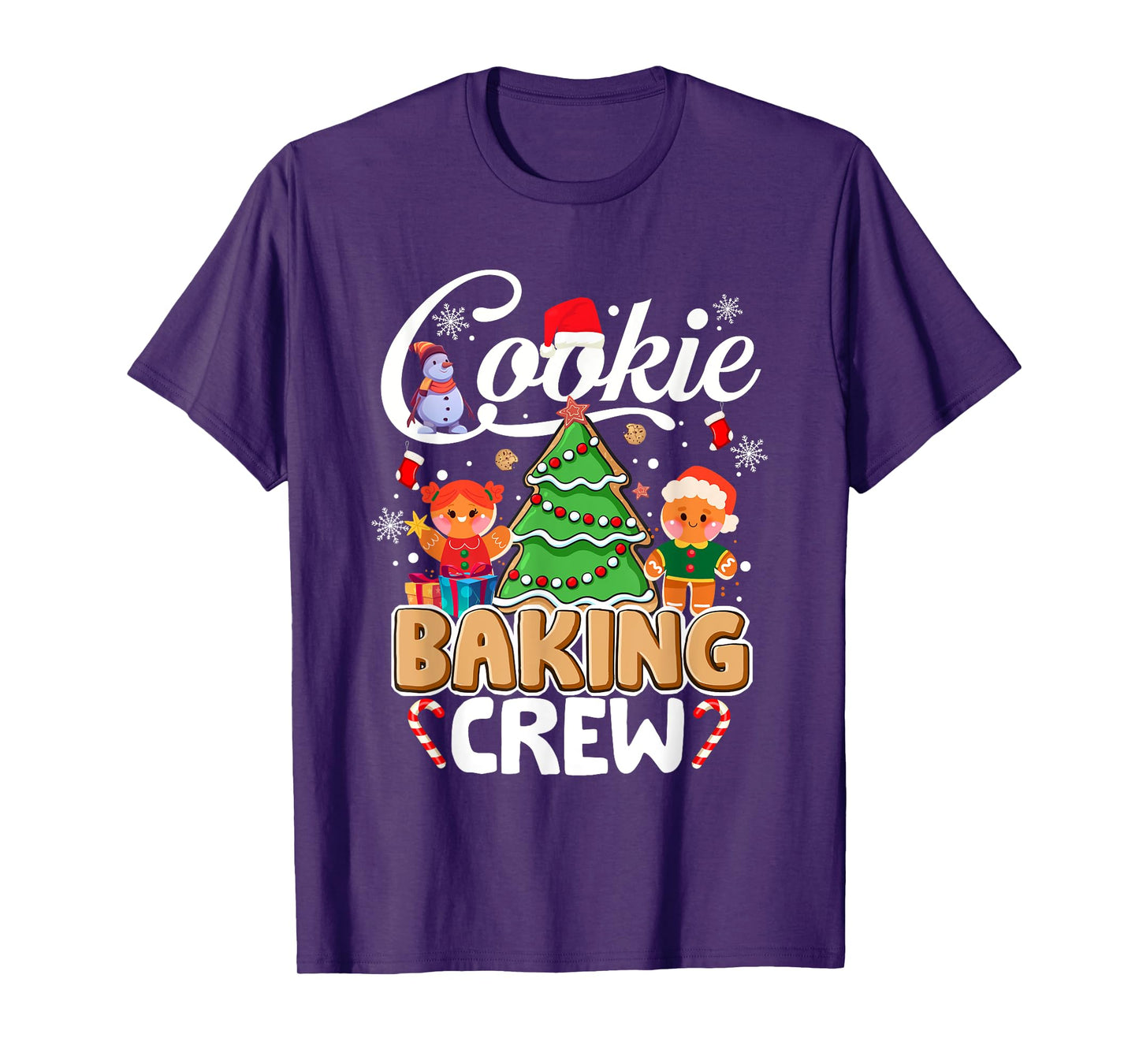 Funny Christmas Cookie Baking Crew Family Matching Pajamas T-Shirt