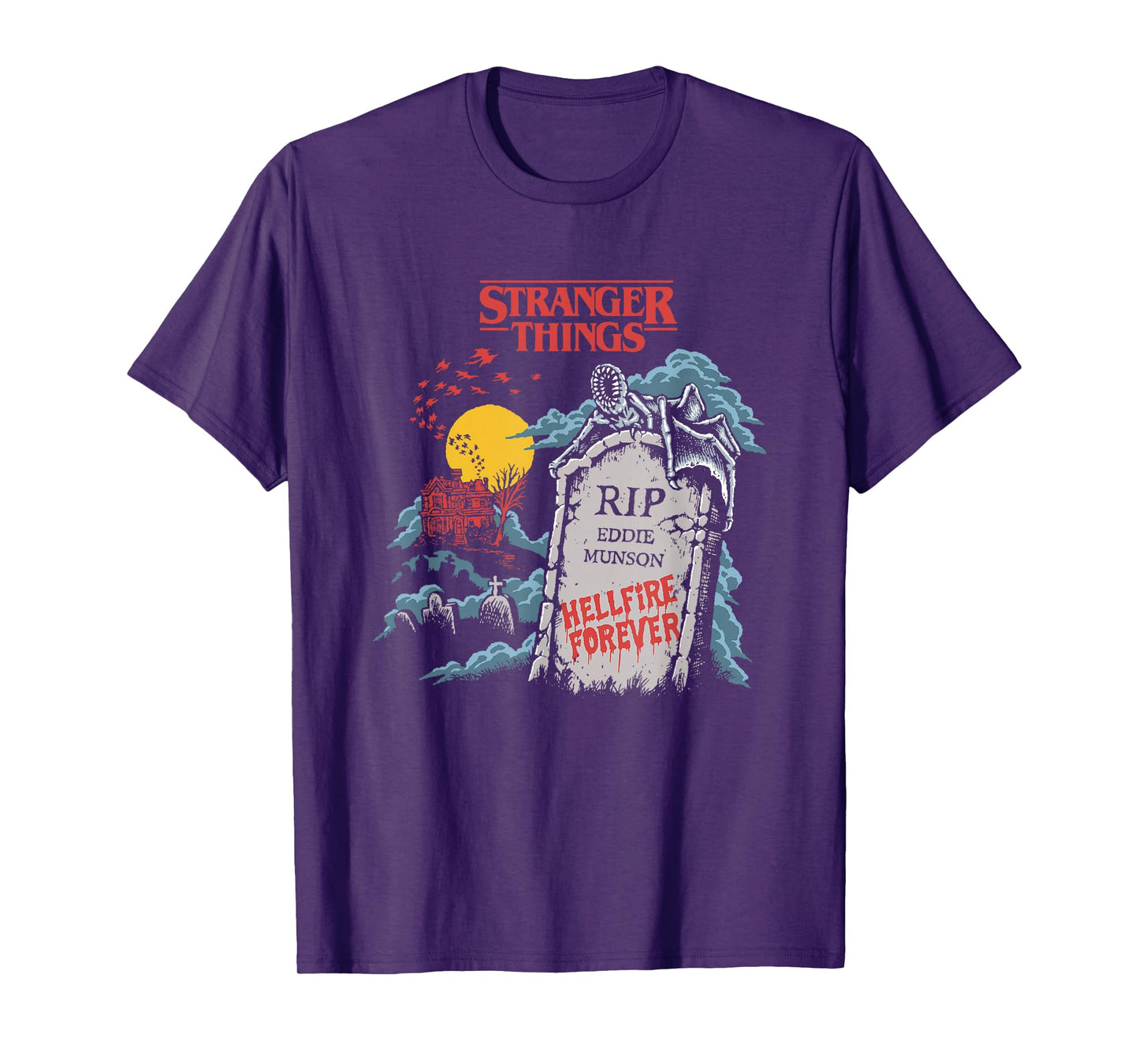 Stranger Things Hellfire Forever R.I.P Eddie Munson T-Shirt