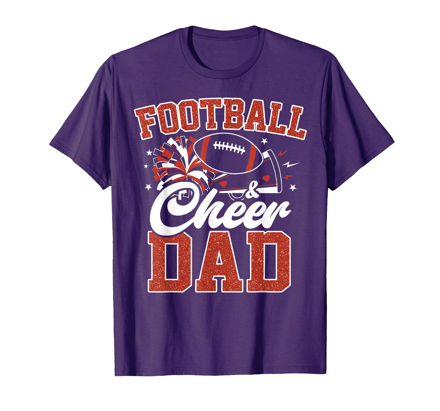 Football Cheer Dad for Women Men Vintage Cheerleader T-Shirt