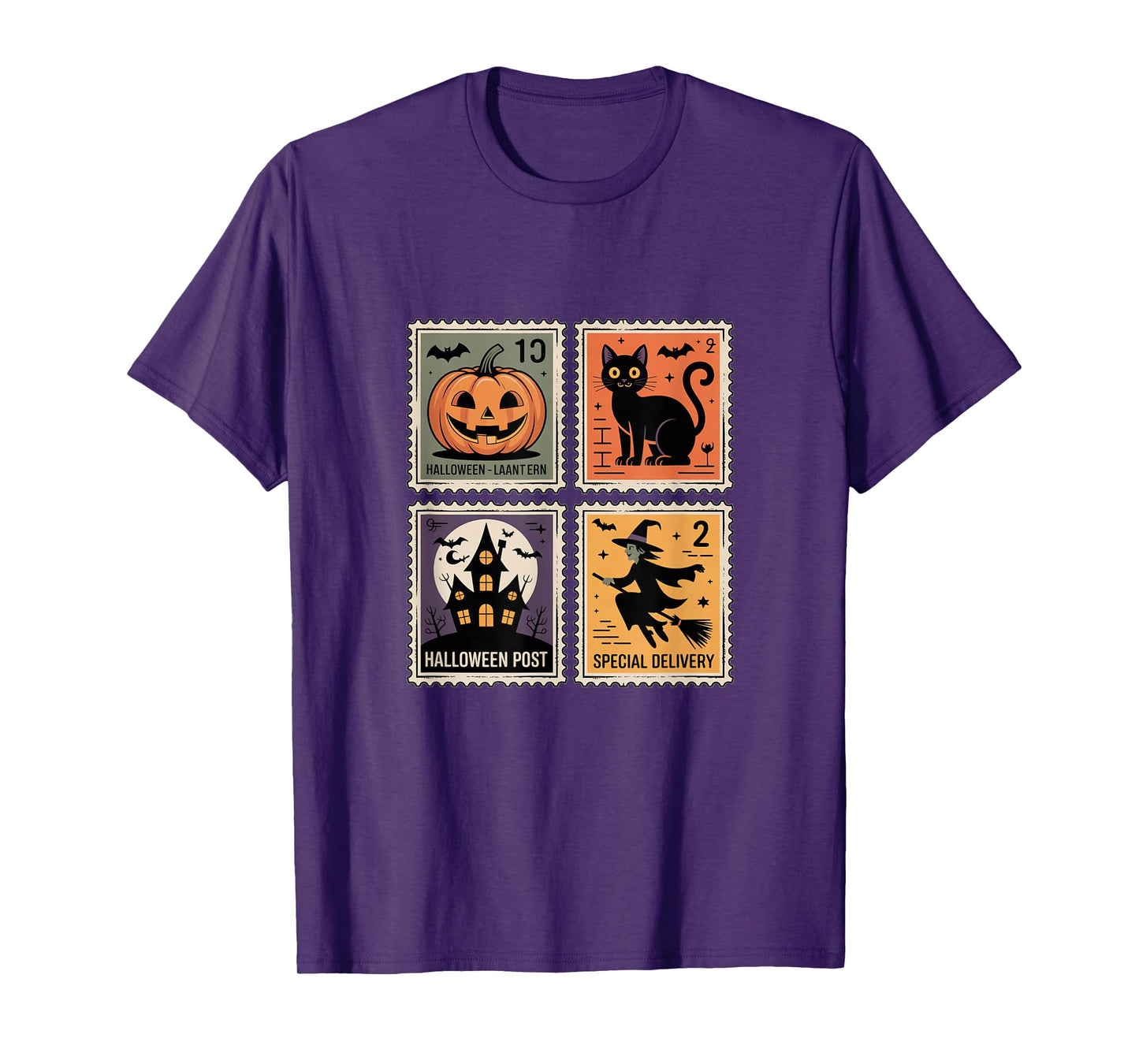 Vintage Halloween Postage Stamp Retro Spooky Stamp Collector T-Shirt