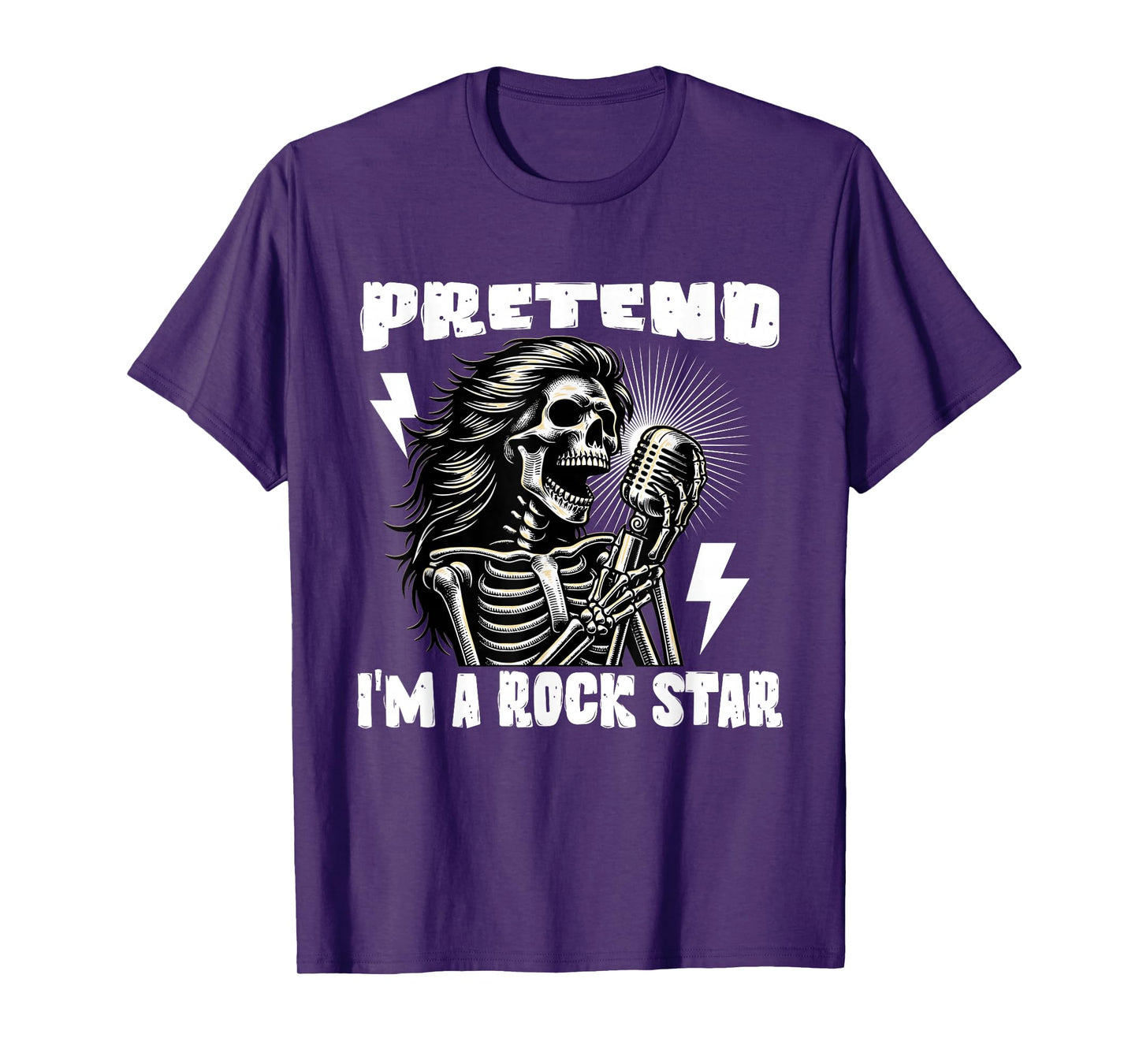 Pretend I'm A Rock Star, Funny Halloween Costume Men Women T-Shirt