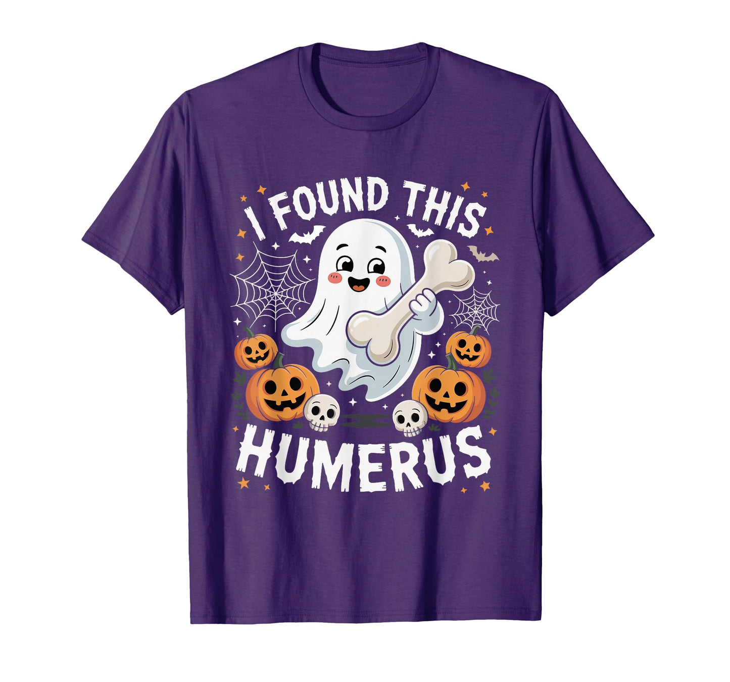 I Found This Humerus Spooky Season Nurse Halloween Ghost T-Shirt