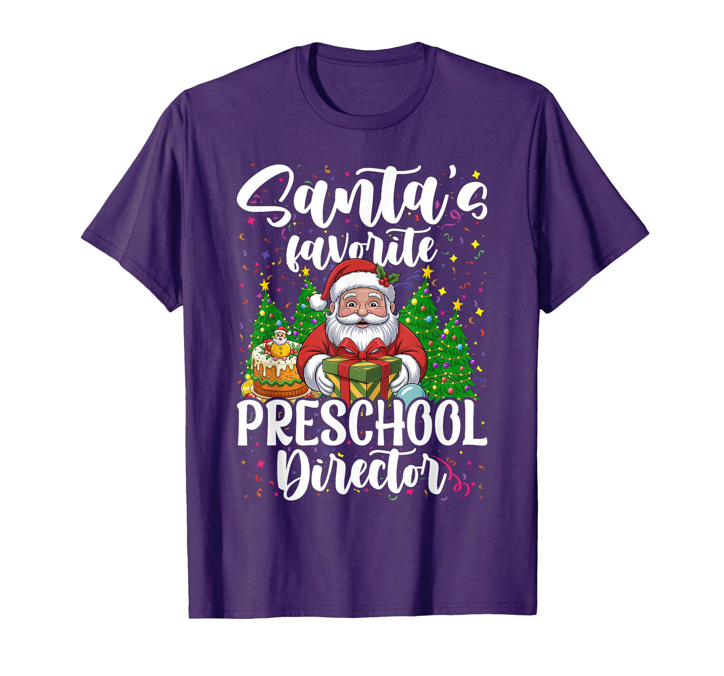 Xmas Santa's Favorite Preschool Director Christmas T-Shirt