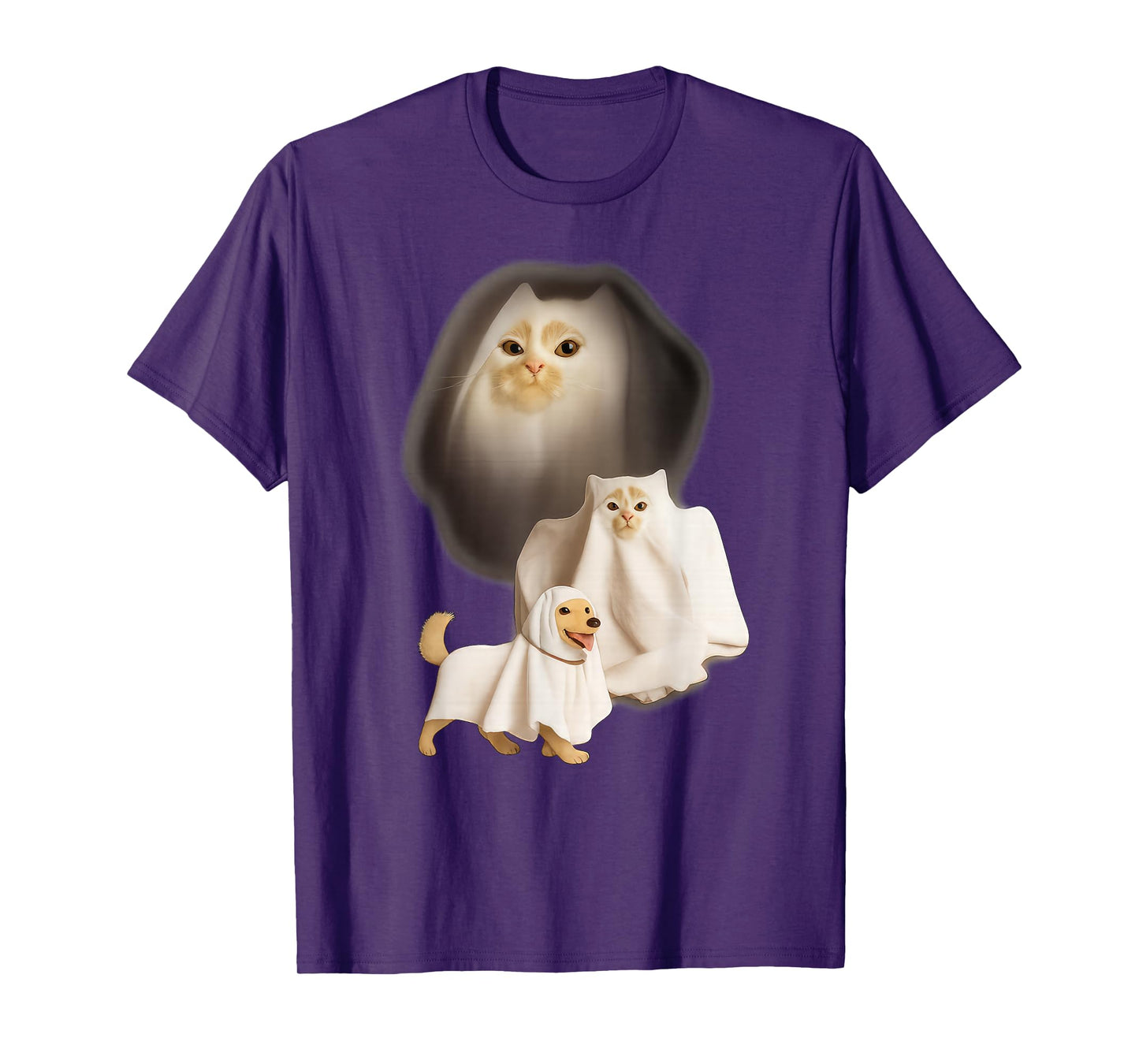 Cute Funny Wizard Cat Ghost Weird Kitten Cat Meme Halloween T-Shirt