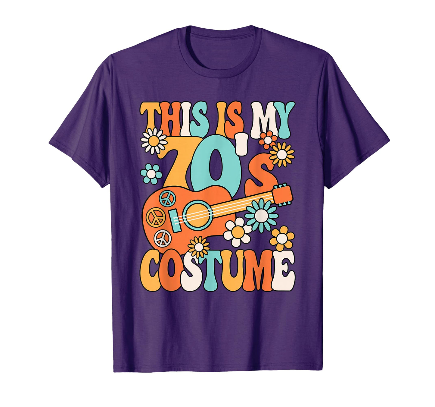 This Is My 70's Costume Women 1970s Party 70s Outfit Retro T-Shirt