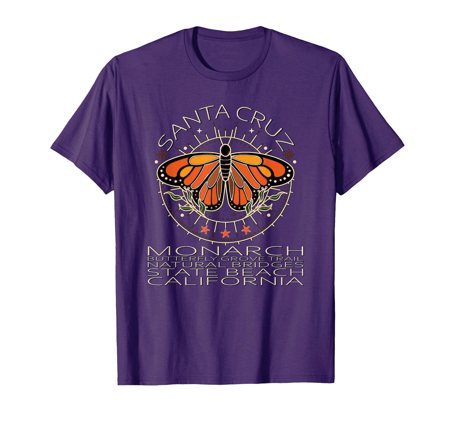 Natural Bridges State Beach Monarch Butterfly Trail Souvenir T-Shirt