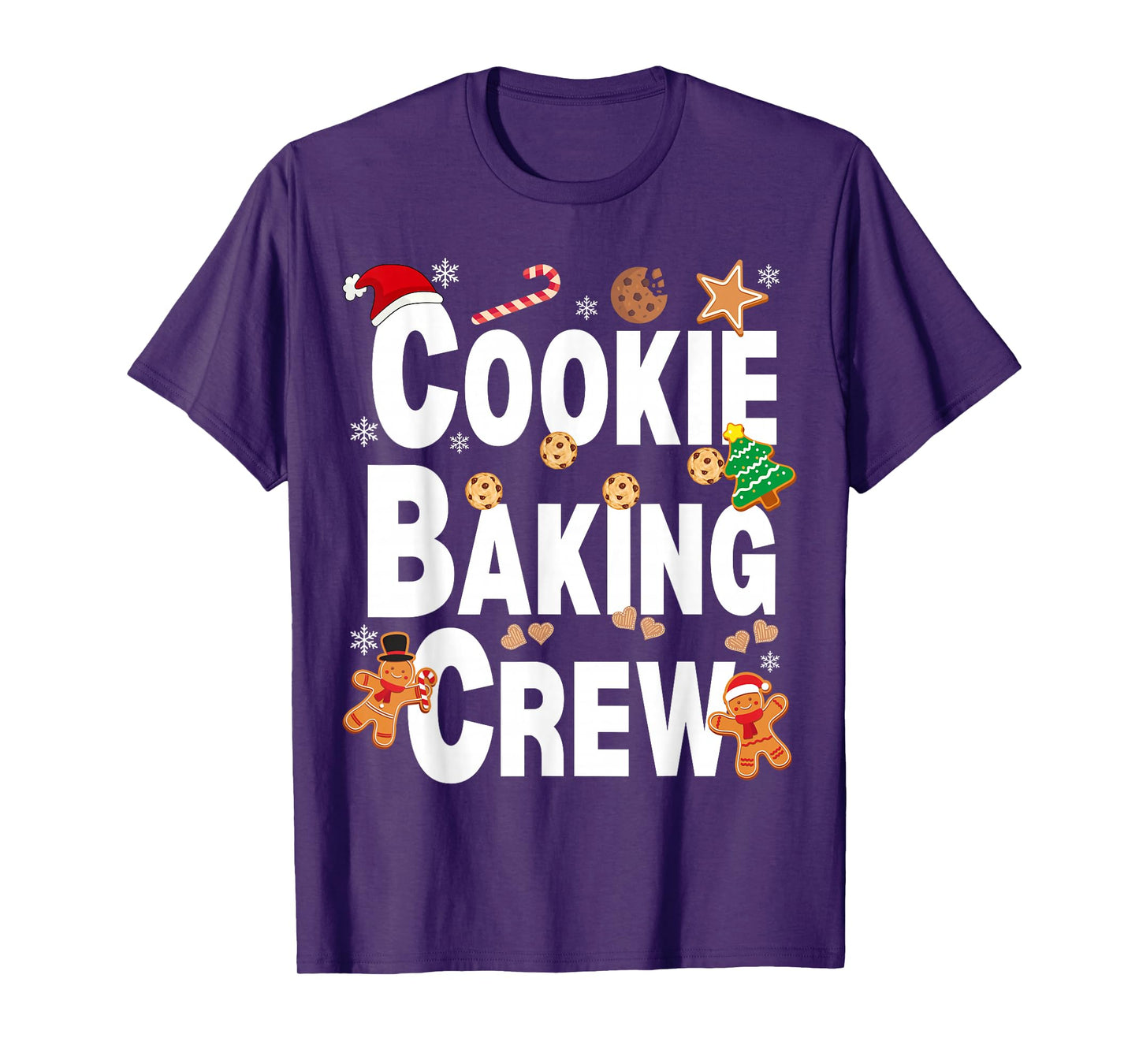 Cookie Baking Crew Family Christmas Matching Santa for Fun T-Shirt